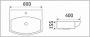 Умывальник CeramaLux 78014D