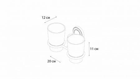 Подстаканник двойной Fixsen Style FX-41107