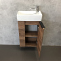 Тумба с раковиной Comforty "Асти-40" дуб темно-коричневый