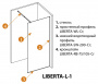 Душевая перегородка Cezares LIBERTA-L-1-100-C-Cr