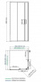 Душевой уголок WasserKRAFT Main 41S03 Matt glass