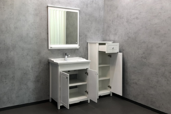Зеркало Comforty "Тбилиси-70" белый глянец