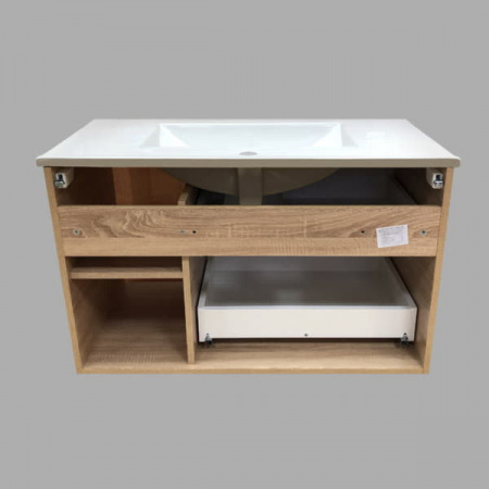 Тумба с раковиной Comforty "Гамбург-90" дуб сонома