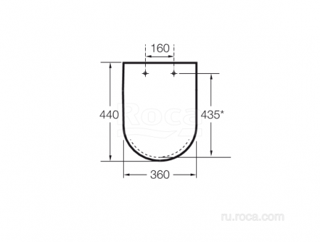 Крышка для чаши Roca Hall Soft Close 80162C004