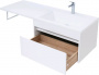 Тумба с раковиной Aquanet Токио 130 R белый (подвесная, 1 ящик)