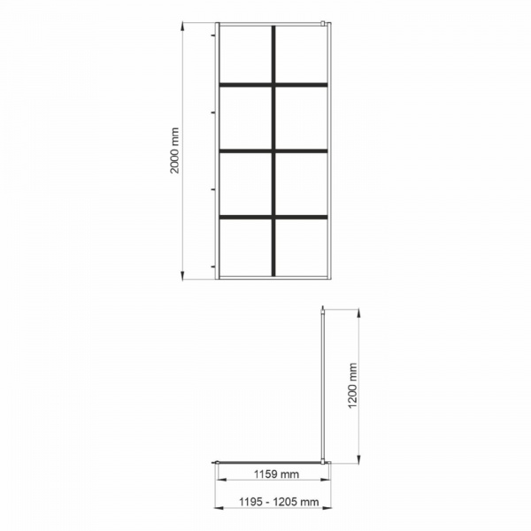 Душевая перегородка WasserKRAFT Glan 66W40